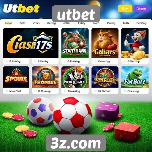 Tipos de jogos oferecidos pela utbet